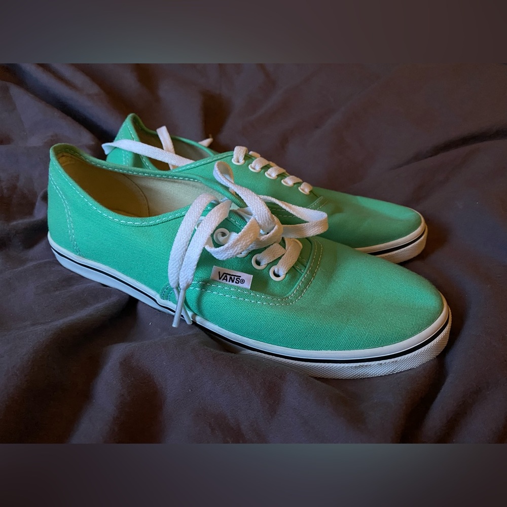 Mint green shoes
